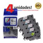 4 Fita Compatível Tze 231 Brother Pt-h105 Pt-h110 Pt-d210 - xfull