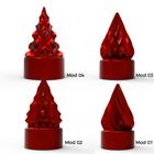 4 Formas de Silicone Arvore de Natal Geométrica - 8 Modelos - IB