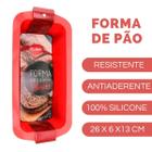 4 Formas Silicone Resistente Redonda Vermelho 21cm Freezer - Clink