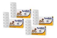 4 Furolisin Furosemida 20mg Vetnil Cão Gato - 10 Comp