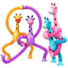 4 Girafas Pop It Tubo Estica E Gruda Fidget Toys Tiktok - Bee Toys