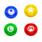 4 Grip Protetora Borrachinha Analógico Super Mario Para Nintendo Switch