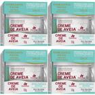 4 Hidratante Facial Creme de Aveia Hipoalergenico 50g Davene