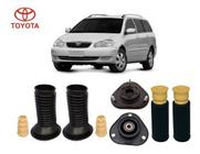 4 Kit Batente Coxim Dianteiro Traseiro Toyota Fielder 2003 2004 2005