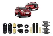 4 Kit Batente + Pastilha Freio Dianteira Ecosport 2003/2012 - Qualykits