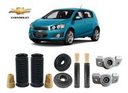 4 Kit Coxim Batente Coifa Do Amortecedor Dianteiro Traseiro Chevrolet Sonic 2013 2014 2015 2016 2017/... Pronta Entrega