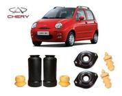 4 Kit Coxim Batente Dianteiro Traseiro Chery Qq 2011 2012 2013 2014