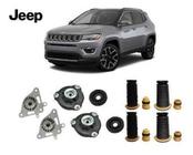 4 Kit Coxim Batente Dianteiro Traseiro Jeep Compass 2016 2017 2018 2019