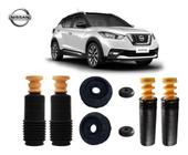 4 Kit Coxim Rolamento Batente Coifa Dian. Tras. Nissan Kicks 2016 2017 2018