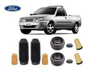 4 Kit Coxim Rolamento Batente Coifa Do Amortecedor Dianteiro Traseiro Ford Courier 1997 / 2014 Em Estoque