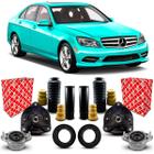 4 Kit Coxim Rolamento Original Febi Bilstein Batente Coifa Amortecedor Dianteiro Traseiro Mercedes C300 W204 2010 2011