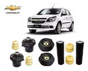 4 Kit Do Amortecedor Batente Coxim Coifa Dianteiro Traseiro Chevrolet Agile 2009 2010 2011 2012 2013 2014 2015 2016