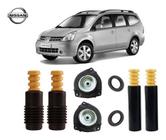 4 Kit + Rolamento Dianteiro Traseiro Nissan Grand Livina 2009 2010 2011