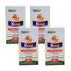 4 Koral Rawell Inseticida Antipulgas E Carrapatos - 60ml