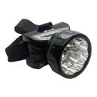 4 Lanterna De Cabeça Dp De 09leds Black Recarregavel Dp-781