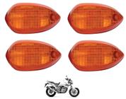 4 Lente Pisca Laranja Factor Xtz Lander Fazer 125 150 250