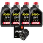 4 Litros Óleo De Motor Motul 5000 10W40 Semi Sintético + Filtro Fram Ph6017a Z800 Z900 Xj6 R1 Tiger Stp 675