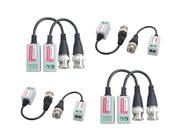 4 Par Video Balun Passivo Conversor Utp Hd Ahd/tvi/cvi