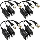 4 Pares Video Balun Camera Cftv Conversor Utp Hd tvi cvi ahd