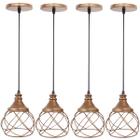 4 Pendentes Aramado Esfera Balonê Lustre Luminária Teto Regulável Sala Cozinha Industrial Agp - Agp Ilumini