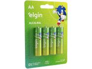 4 Pilha Alcalina AA - Elgin Lr6
