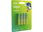 4 Pilhas Alcalina AAA 1,5V - Elgin