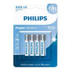 4 Pilhas Alcalinas Philips Aaa Palito de Longa Duração 1,5V