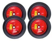 4 Pneus Para Carrinho De Mão Completo Roda Com Câmara 90kg - Lotus