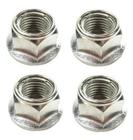 4 Porcas M14X22X15Mm Com Flange Zincada Chave 22 - Motolab