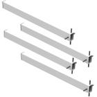 4 SUPORTES PIA CHUMBAR BANCADA MESA 40 CM - Branco