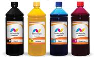 4 Tinta Compatível HP 7500A 6000DWN 6500A de 1L CMYK Pigmentado