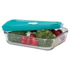 4 Travessa Facilita de Vidro c/ Tampa 750ML Marinex Doce
