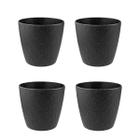 4 un Vaso plantas colmeia decorativo flor G Preto