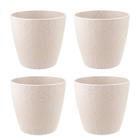 4 un Vaso plantas colmeia decorativo flores G BEGE