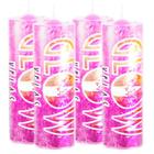 4 Velas De 7 Dias Rosa 100% Parafina Pura 260g