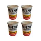 4 Xícara Cafezim Achocolatado 340ml Café Remedio Vidro - SAKES