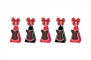 40 Caixinhas CONE para doces Chá de Lingerie Vermelho