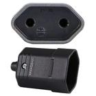 40 Plugue Plug Tomada Femea 10a 2 Pinos Preto Margirius