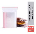 400 Saco Zip Lock Abre Fecha Livre Bpa Free 30x40 Cm Freezer - Talge