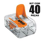 40un Conector Wago 221-412 2 vias 32A/450V Emenda Original