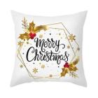 45cm Feliz Natal Capa De Almofada Navidad Xmas Noel Decorações Para Casa 2024 2025