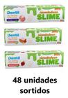 48 Gel Dental Dentil Slime C/ Flúor Infantil Sortidos