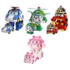 4pcs poli carro crianças robô brinquedo transformar veículo anime dos desenhos animados - Shimu Yequyasu - ESG