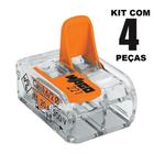 4un Conector Wago 221-412 2 vias 32A/450V Emenda Original