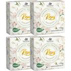 4UN Sabonete Vegetal Rosas Brancas 170G Davene