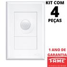 4un Sensor de Presença Bivolt Fotocélula Com Placa Evidence FAME