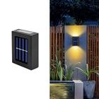 4x Arandela Solar Slim 2 Focos Luminaria Parede Externa Ip65