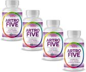 4x Artrofive Colágeno Tipo II, Cálcio, Magnésio, Vit D3 e k2 60 Capsulas de 500mg - Nataly