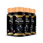 4X Calcio Magnesio Zinco Vitamina D 60Caps Hf Suplementos