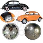 4X Calota Cromado Vw Fusca Kombi Variant Para Roda 4 Furos